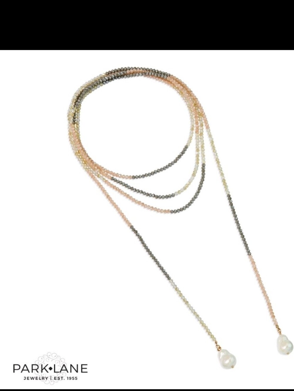 Park Lane Greta Necklace Long Beaded Pearl